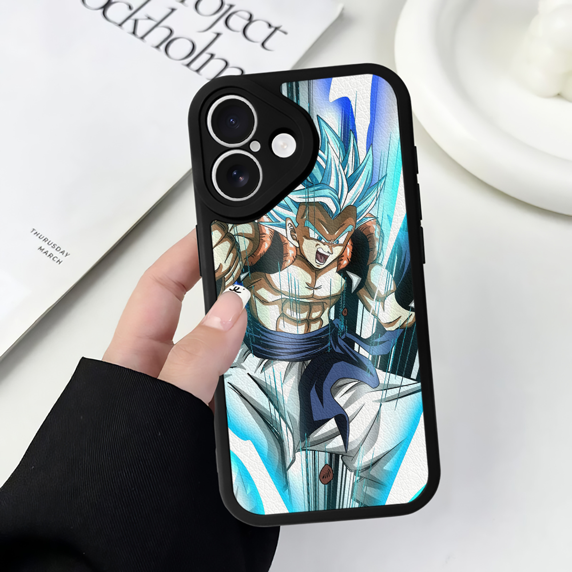 （画像用） ドラゴンボール DRAGON BALL 【iPhone 16シリーズ対応】シリコンスマホケース（レザー調） 材質：シリコン